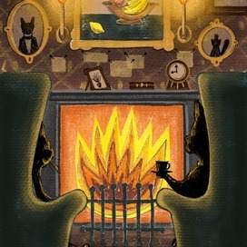 Иллюстрация в стиле коллаж для личного проекта «Магазин антикварных вещиц» 