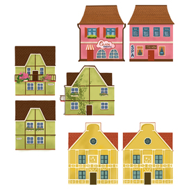 Сет иллюстраций "Домики"