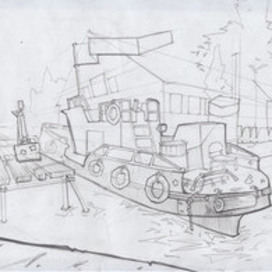 Пейзажные зарисовки карандашом