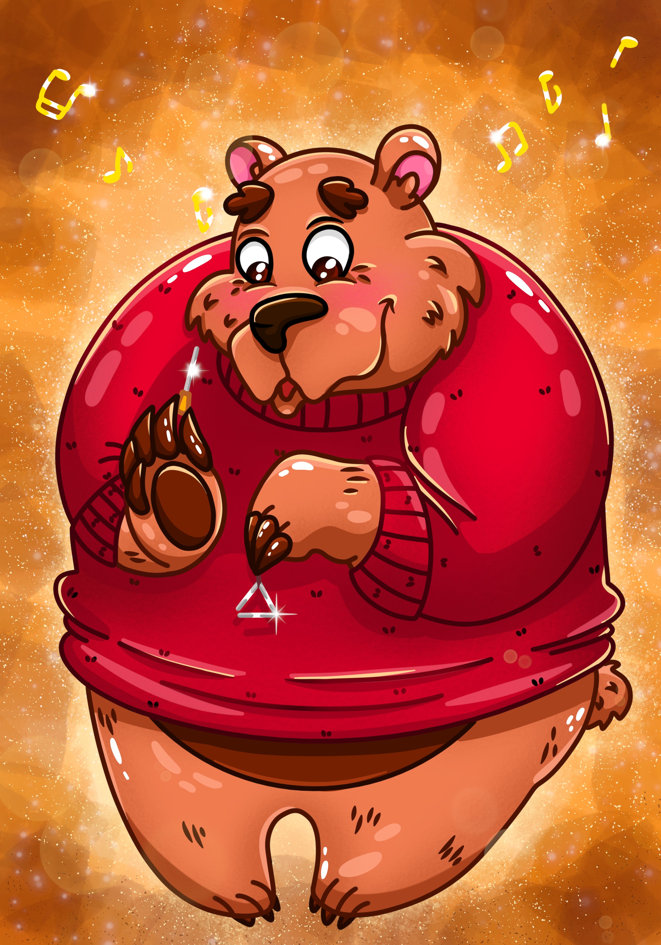 Мишка музыкант