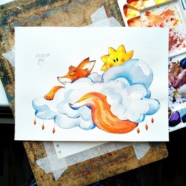 Сонный лисик