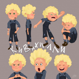 Развертка персонажа для книги про печных человечков