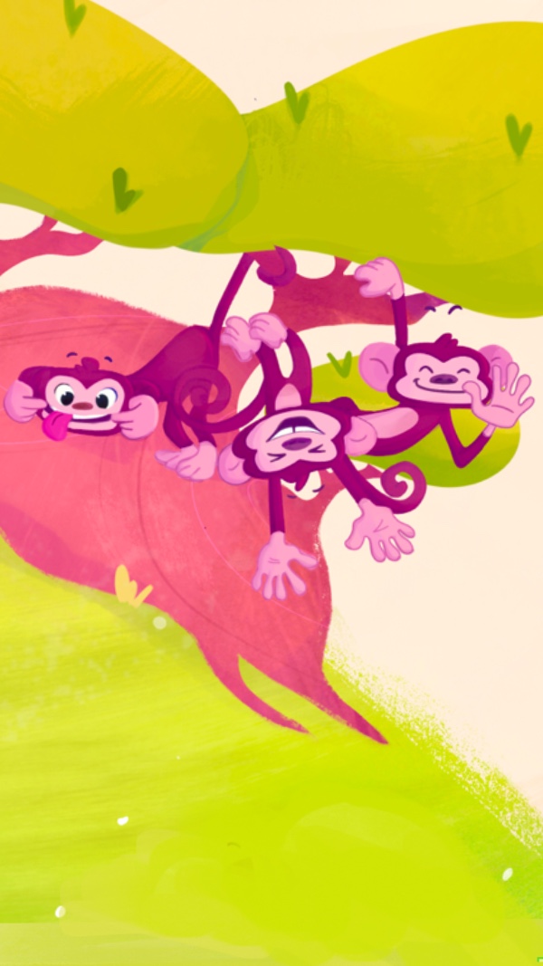 Стая диких обезьян