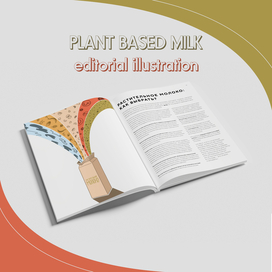 Иллюстрация для статьи про растительное молоко 