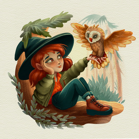 Ведьмочка с совой