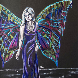 Девушка бабочка