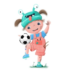 Любительница футбола