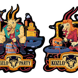 Принты для kozloparty x gasfort studio