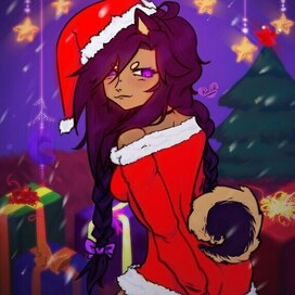 Новогодний арт с моим персонажем