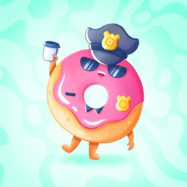 Пончик и его зависимость. Пончиковая полиция 