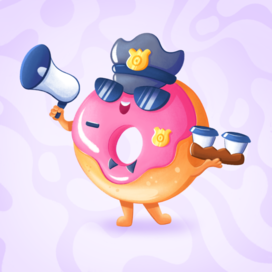 Всем по  кофе! Пончиковая полиция 