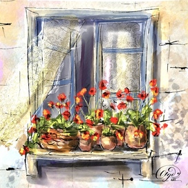 Весна в деревне