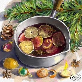 Зима глинтвейн 