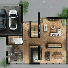 Диджитал, отрисовано через планшет, план помещения