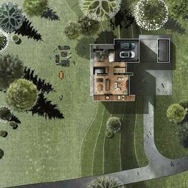 Диджитал, отрисовано через планшет, генплан