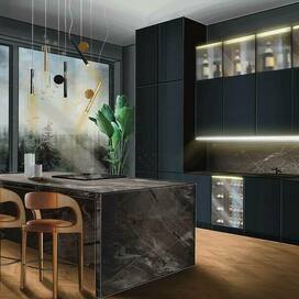 Диджитал, отрисовано через планшет, изометрия помещения