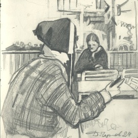 Зарисовка на фудкорте