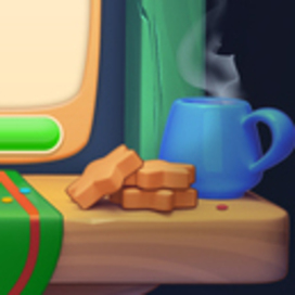 Окно игрового магазина на новогоднюю тематику