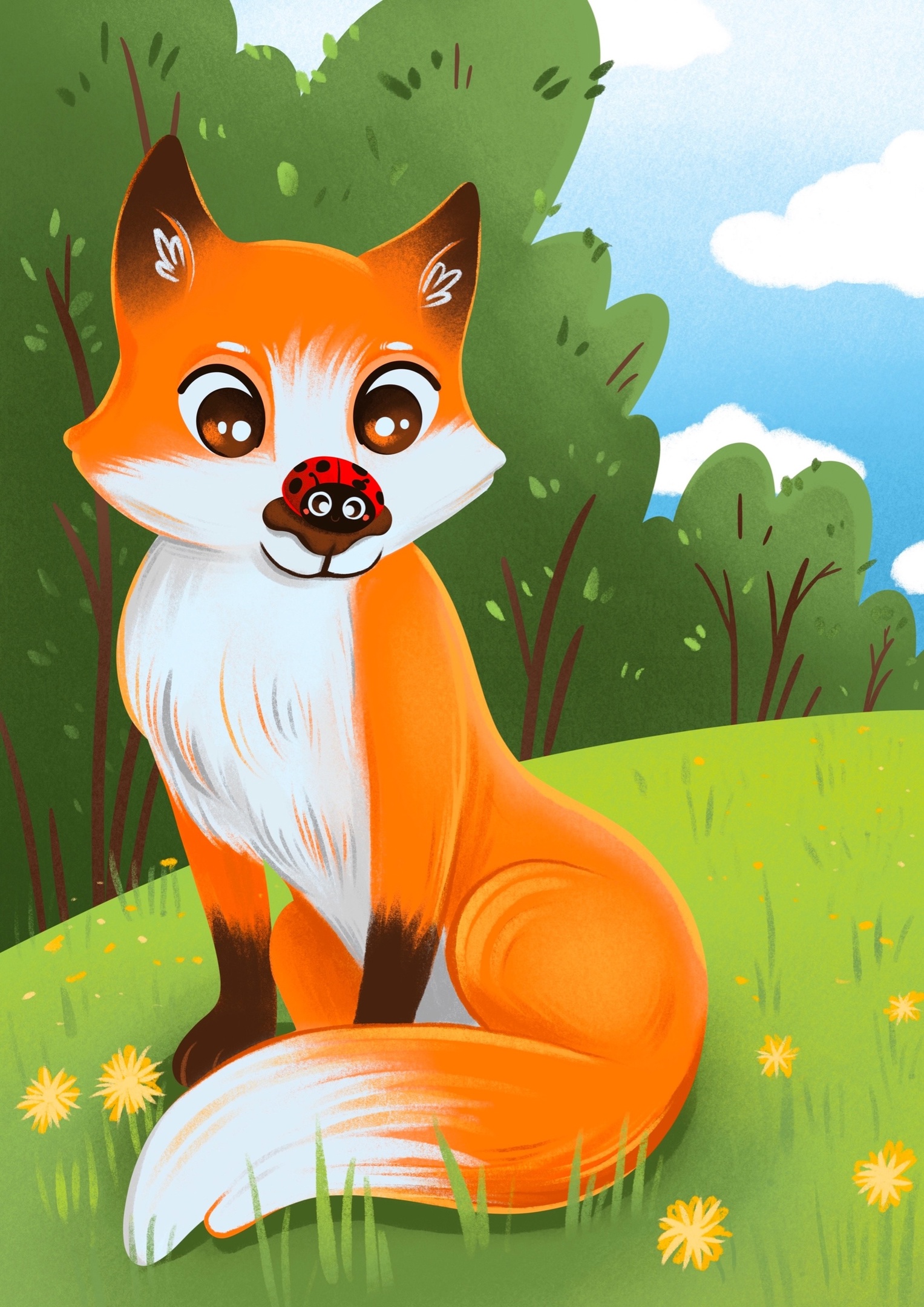 иллюстрация "Лесные жители"