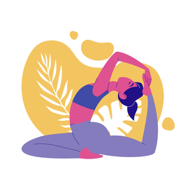 Йога. Flat стиль