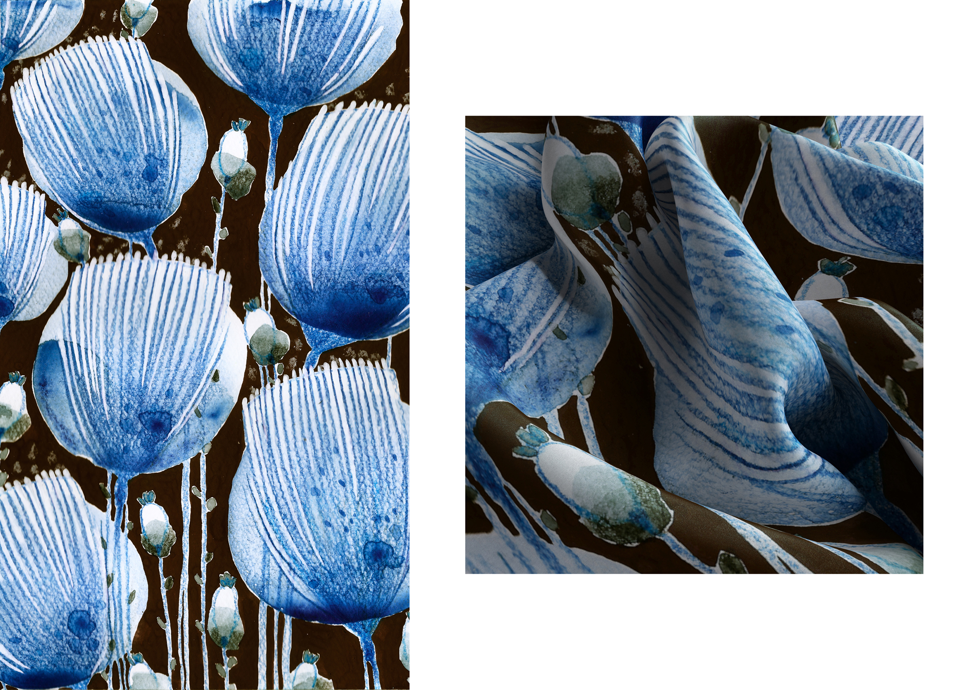 Принт цветы