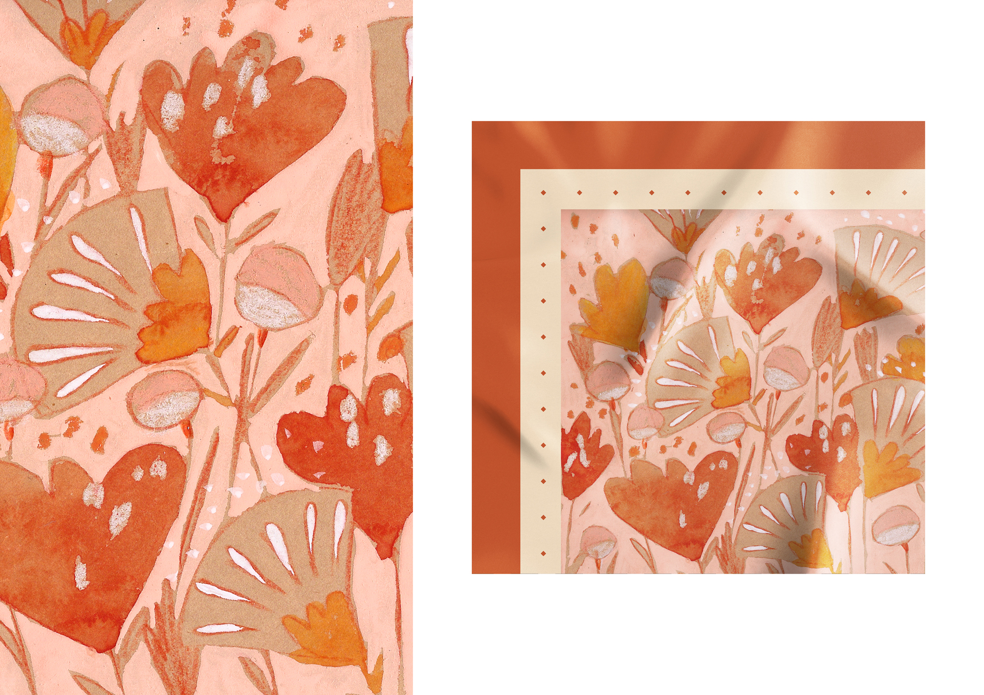 Принт цветы