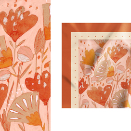 Принт цветы