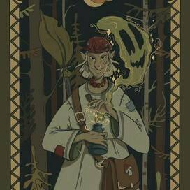 Серия иллюстрации. Баба Яга