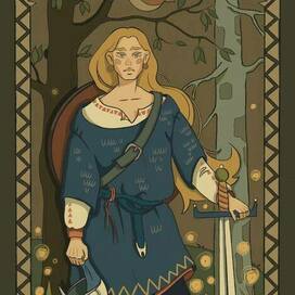 Серия иллюстрации. Богатырка