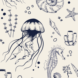 Морской принт