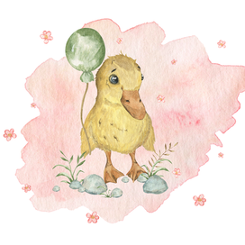 Утёнок Акварелька