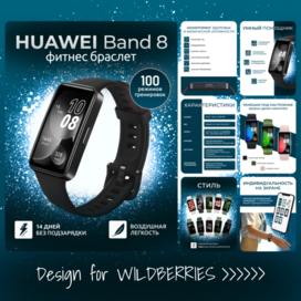 Инфографика фитнес браслета для Wildberries