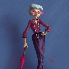 Модная бабуля