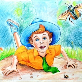 Иллюстрация к роману Н. Носова «Приключения Незнайки и его друзей» 