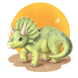 Динозавр трицератопс