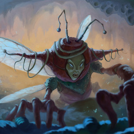 гуманоидное насекомое...