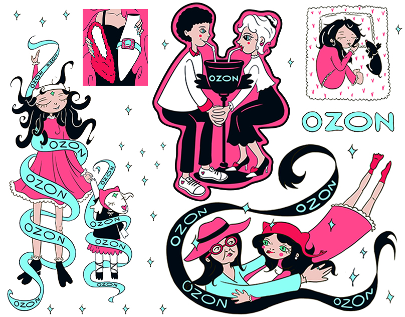 Ozon fashion illustration