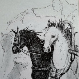 Эскиз к книге Воспоминания