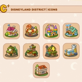 Иконки зданий для проекта Town of coins