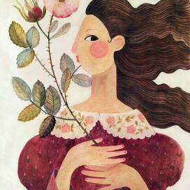 Девушка с розой