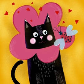 Это любовь. Иллюстрация к дню святого валентина.