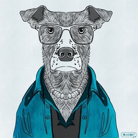 Artwork « Stylish dog»