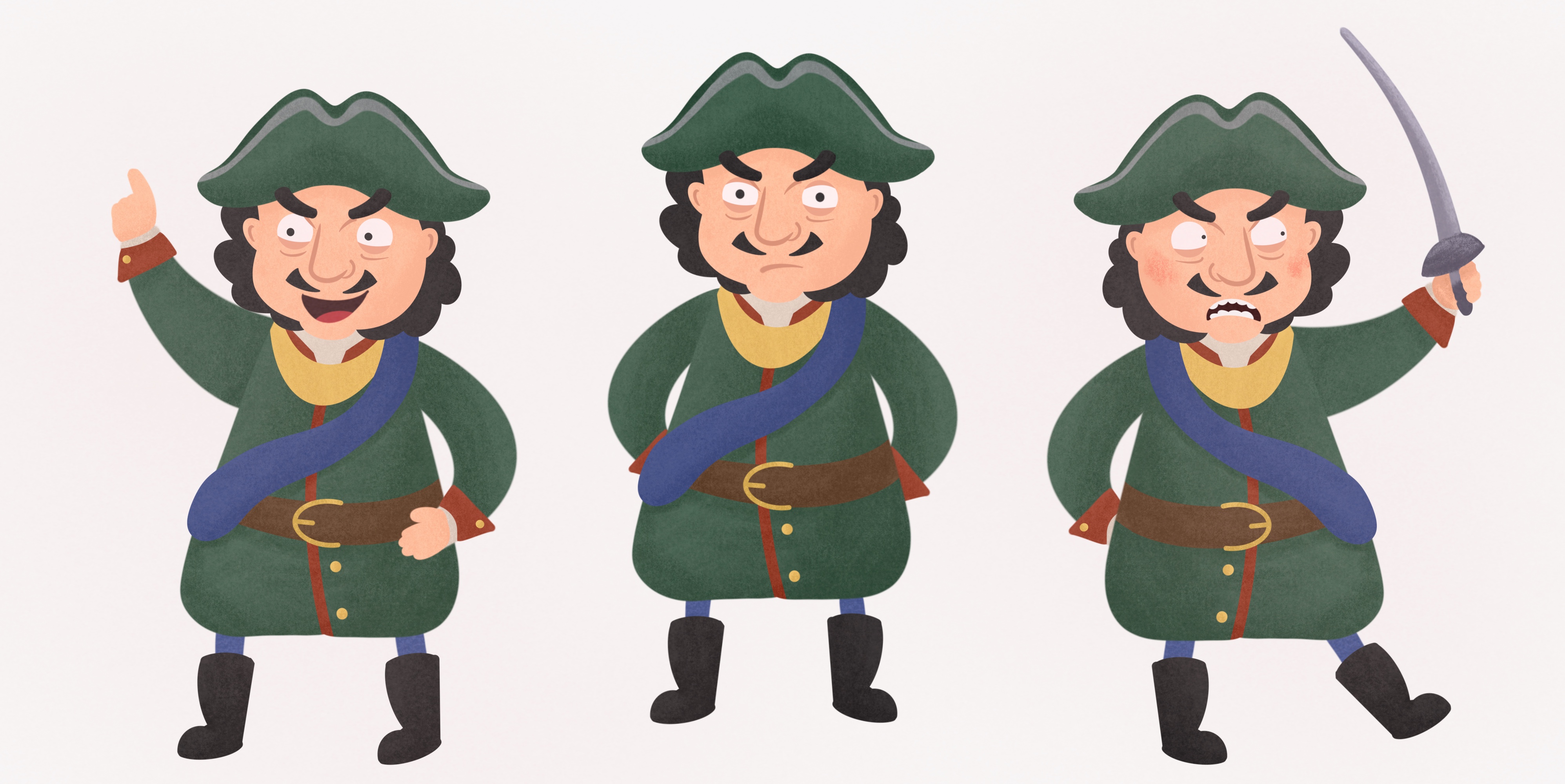 Пётр I для анимационного проекта