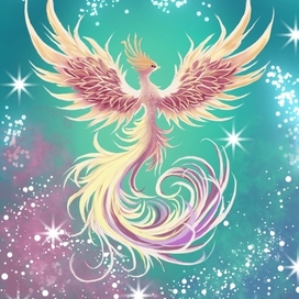 Сказочная птица феникс - символизирующая возрождение!!! 