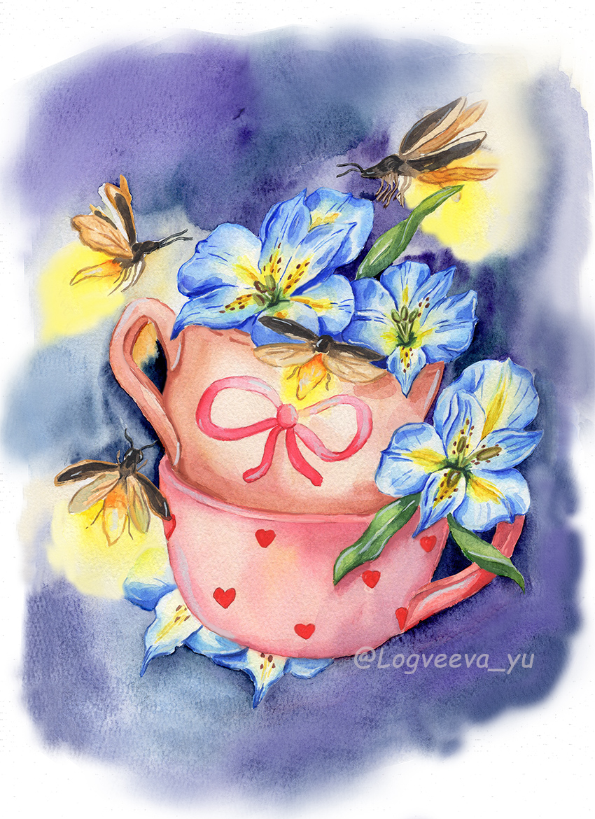 Чашечка и светлячки