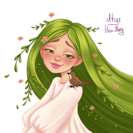 Девочка - весна