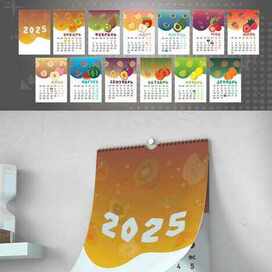 Дизайн настенного календаря