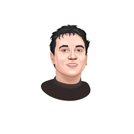 Портрет мужчины в векторе