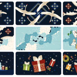 Иллюстрации для проекции на лед для сборной по хоккею 