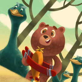 Иллюстрация разворота книги "Остров потерянных игрушек